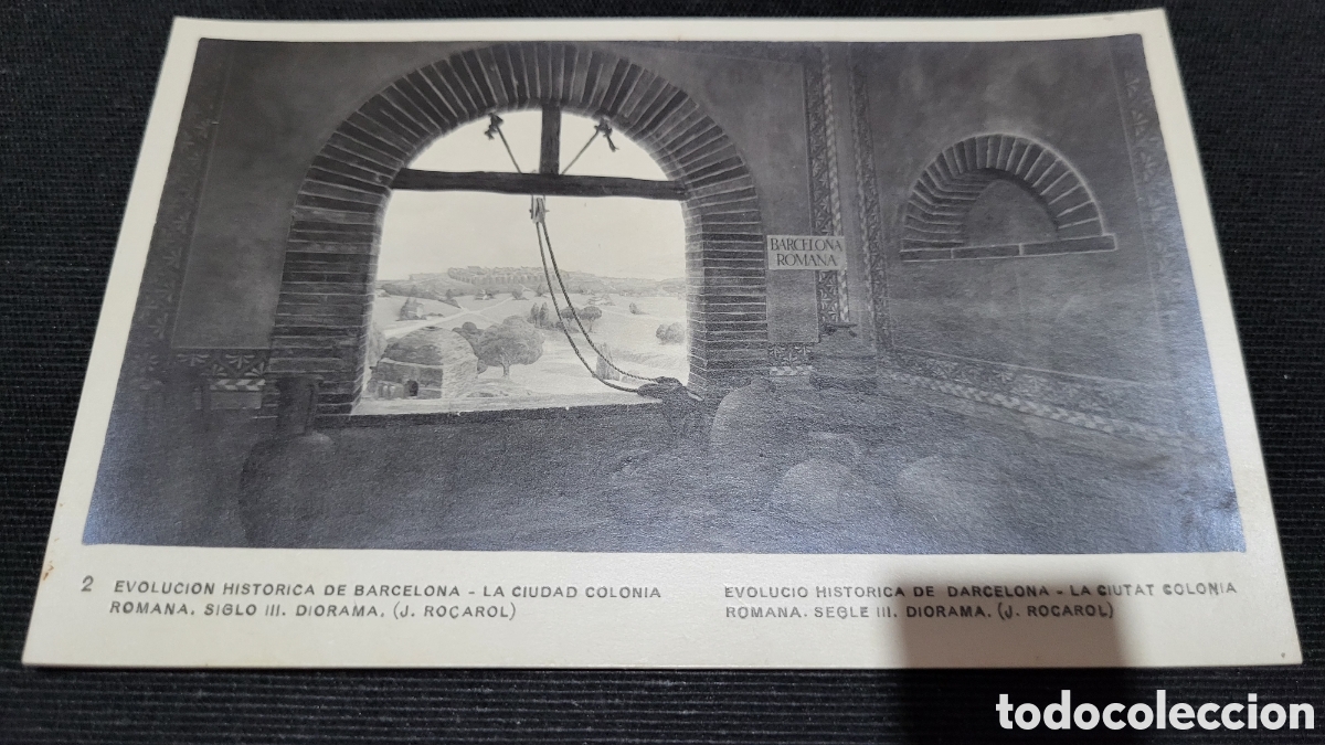 Postales: Tarjeta Postal Barcelona Diorama - Foto 1