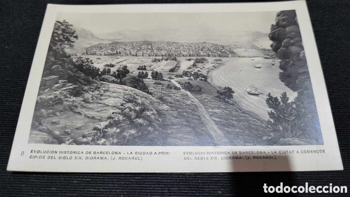 Postales: Tarjeta Postal Barcelona Diorama - Foto 1