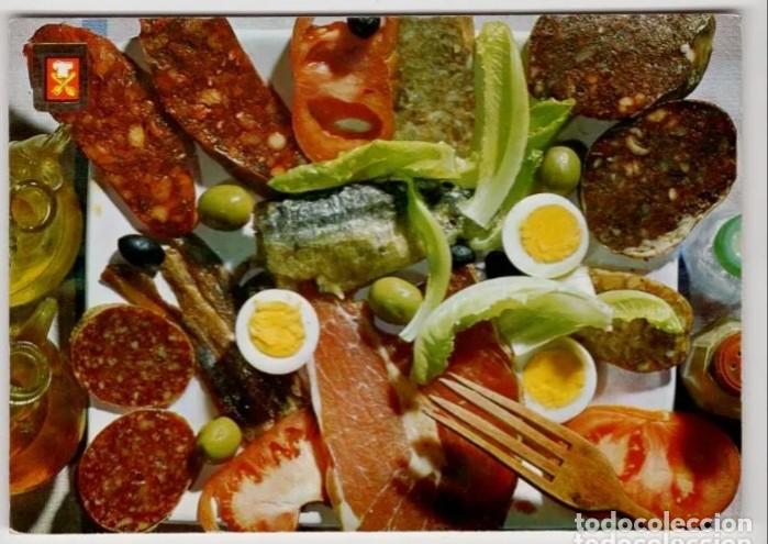 Postales: -29381 POSTAL BODEGON COMIDAS DE ESPA&Ntilde;A, N&ordm; 3, ESCUDO DE ORO, ENTREMESES ESPA&Ntilde;OLES, RECETA