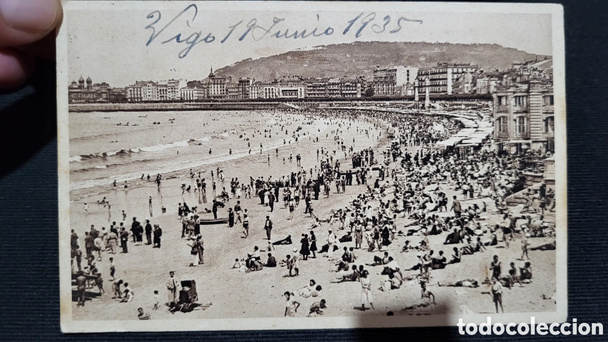 Postales: Tarjeta Postal Vigo usada 1935 - Foto 1