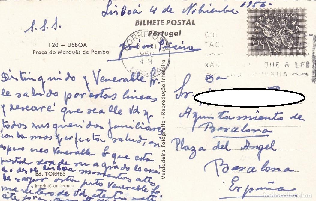 Postales: 120 Lisboa - Pra&ccedil;a do Marqu&eacute;s de Pombal - Foto 2