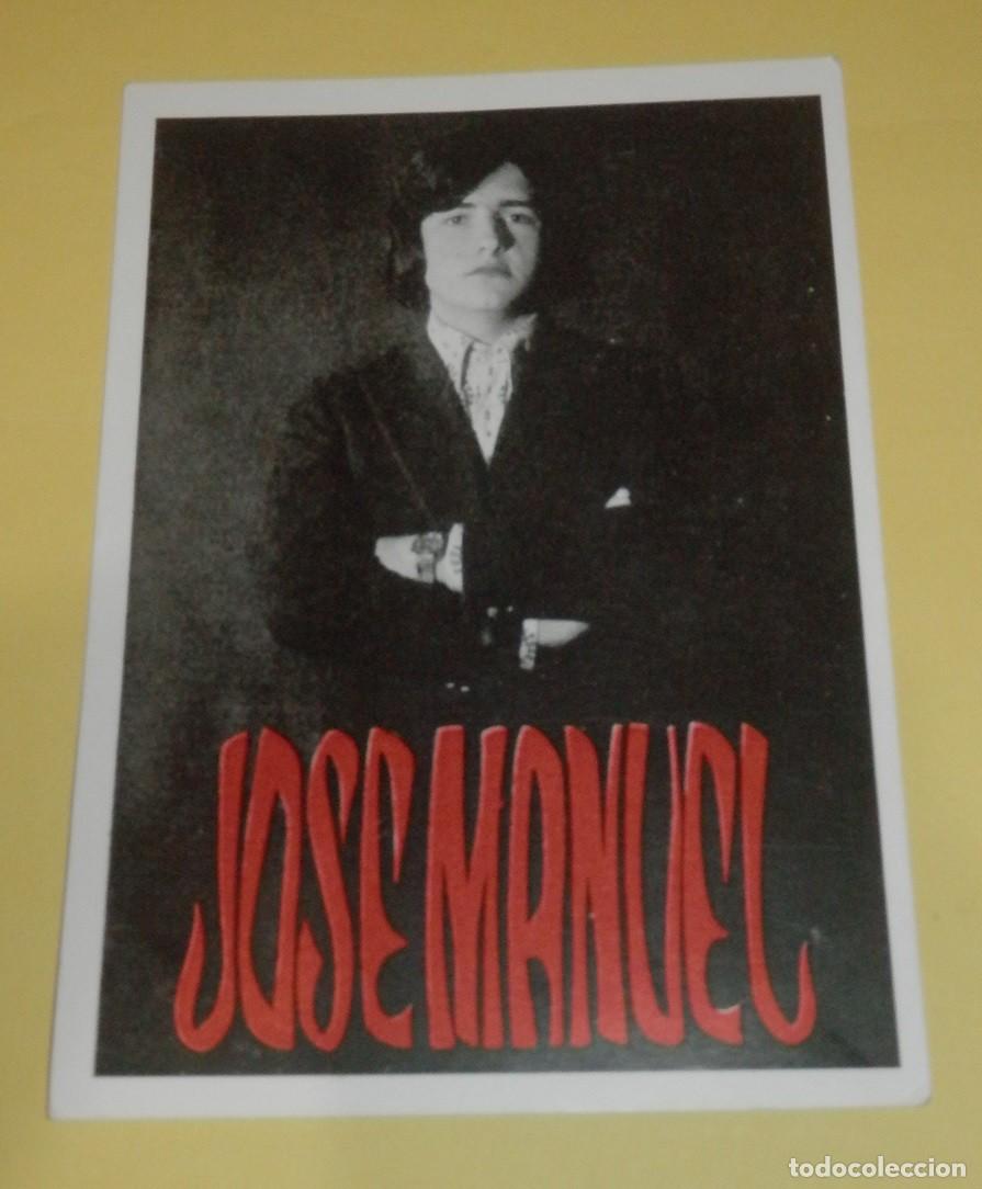 Postales: FOTO TARGETA POSTAL DEL CANTANTE JOS&Eacute; MANUEL - Foto 1