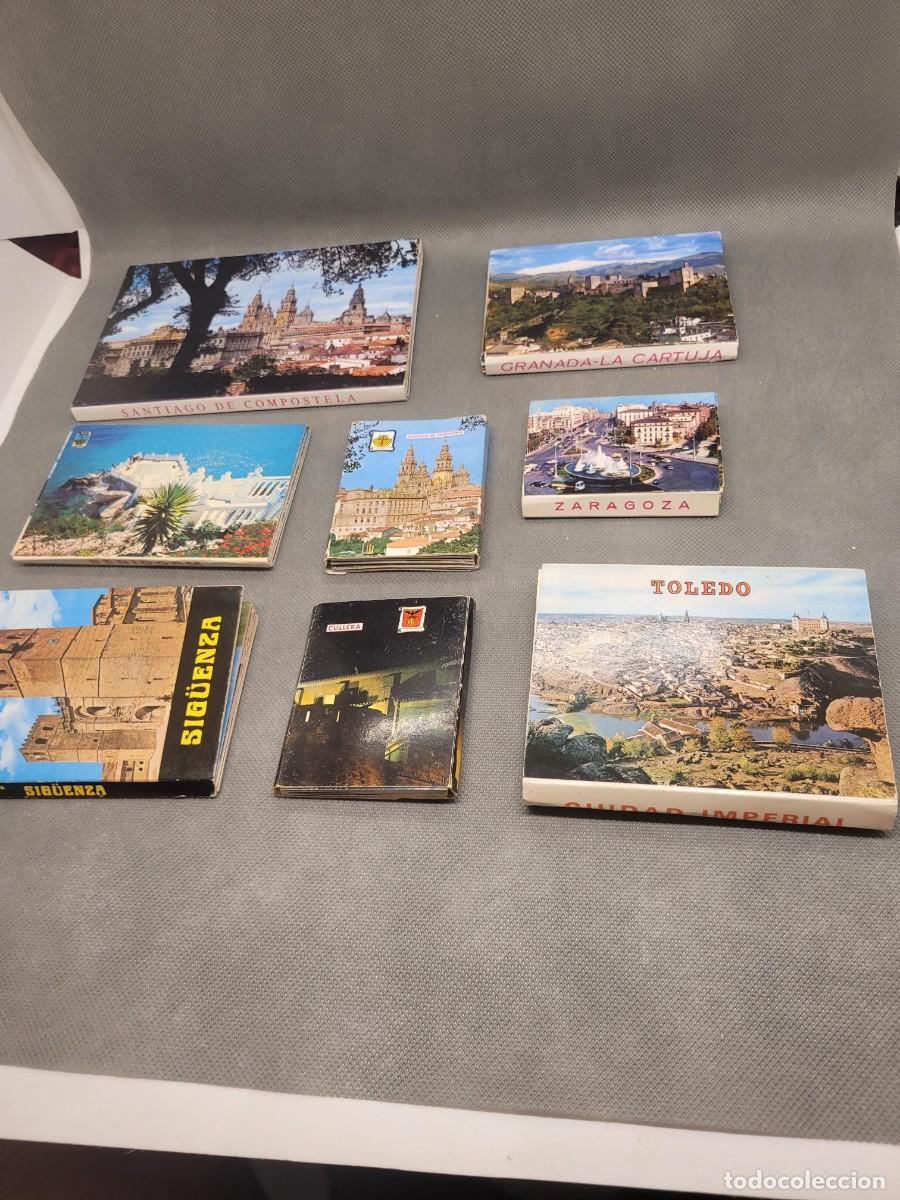 Postales: Lote de 8 libritos de postales antiguas de ciudad espa&ntilde;olas - Foto 1