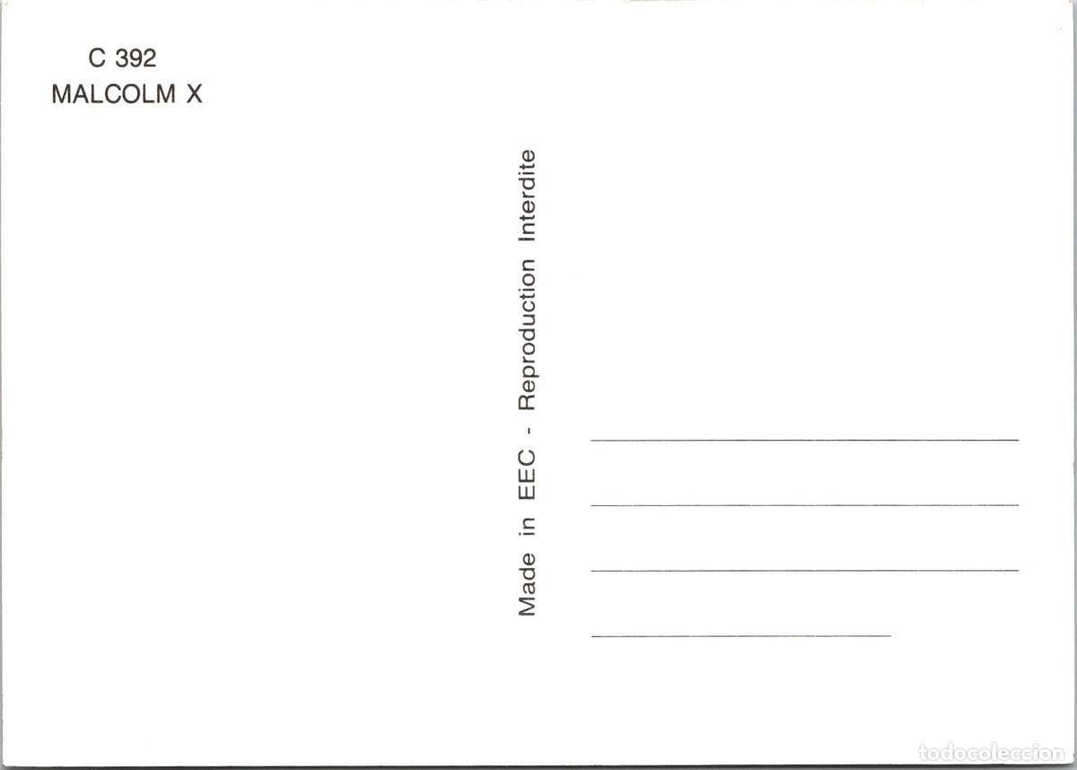 Postales: Malcom X - Made in EEC n&ordm; C 392 - Sin m&aacute;s datos - Postal - 149x106mm - Foto 2