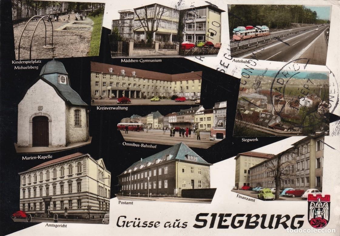Postales: Gr&uuml;sse a&uuml;s Siegburg - Postal circulada