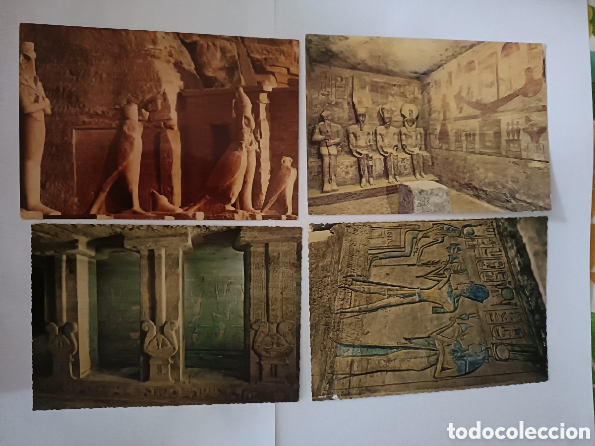 Cartoline: 4 Postales Egipto (D&eacute;cada 1.980)