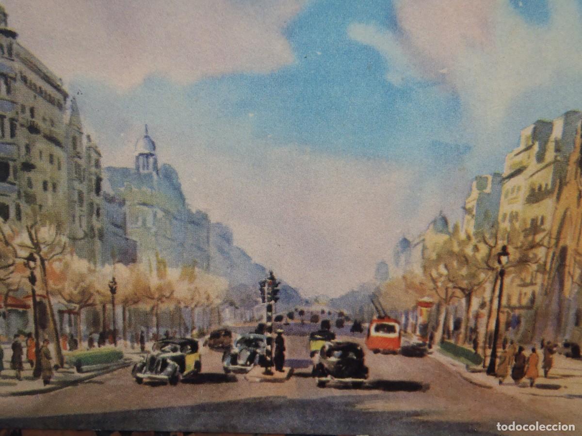 Postales: BARCELONA - AVENIDA DEL GENERALISIMO FRANCO - Foto 1