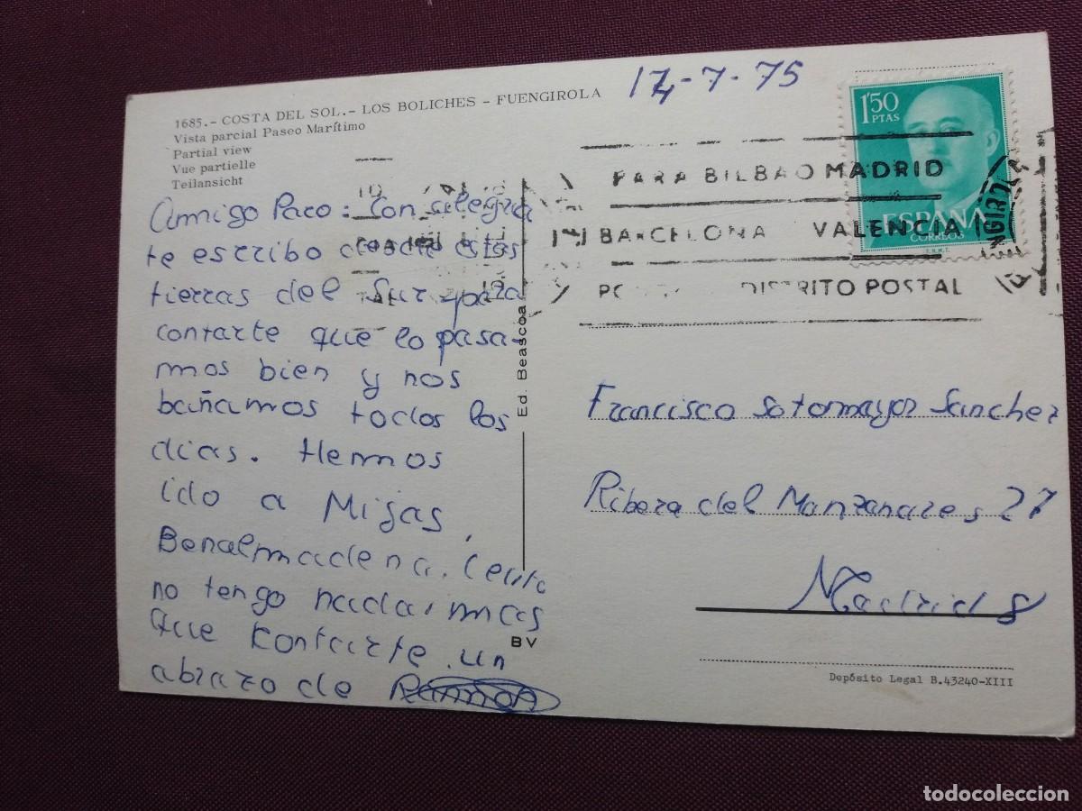 Postales: postal fuengirola 1685 los boliches - Foto 2