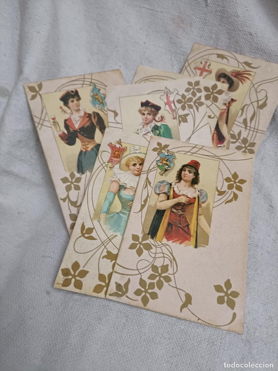 Postales: Lote 6 postales Art Nouveau