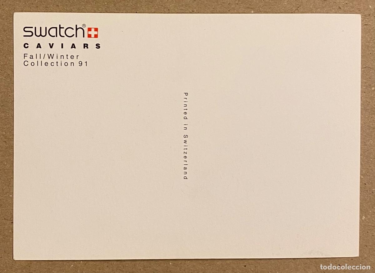 Postales: SWATCH &ldquo;CAVIARS&rdquo; FALL/WINTER COLLECTION &lsquo;91. POSTAL PUBLICITARIA SIN CIRCULAR. - Foto 2