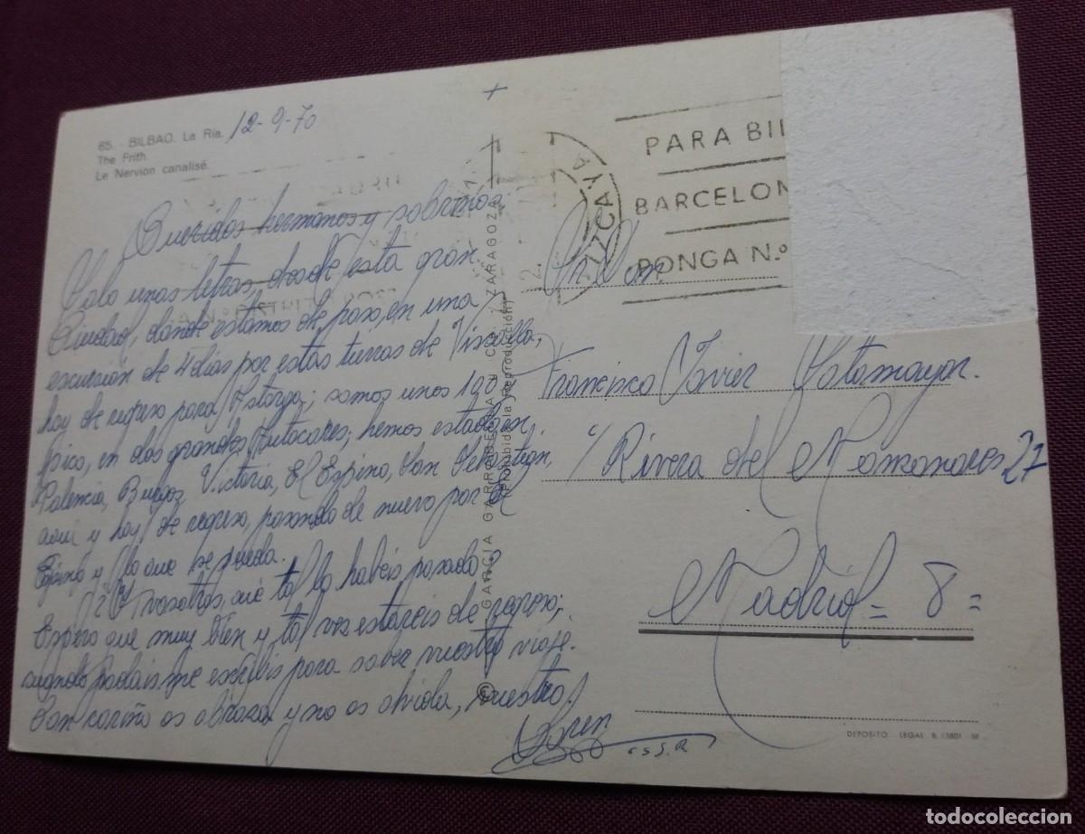 Postales: POSTAL bilbao 65 nervion - Foto 2