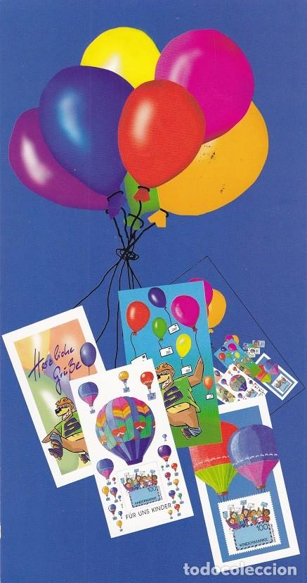 Postkarten: Postal circulada Alemania - Para los ni&ntilde;os / F&uuml;r uns Kinder Kindermarke Deutschland / Globos Correo