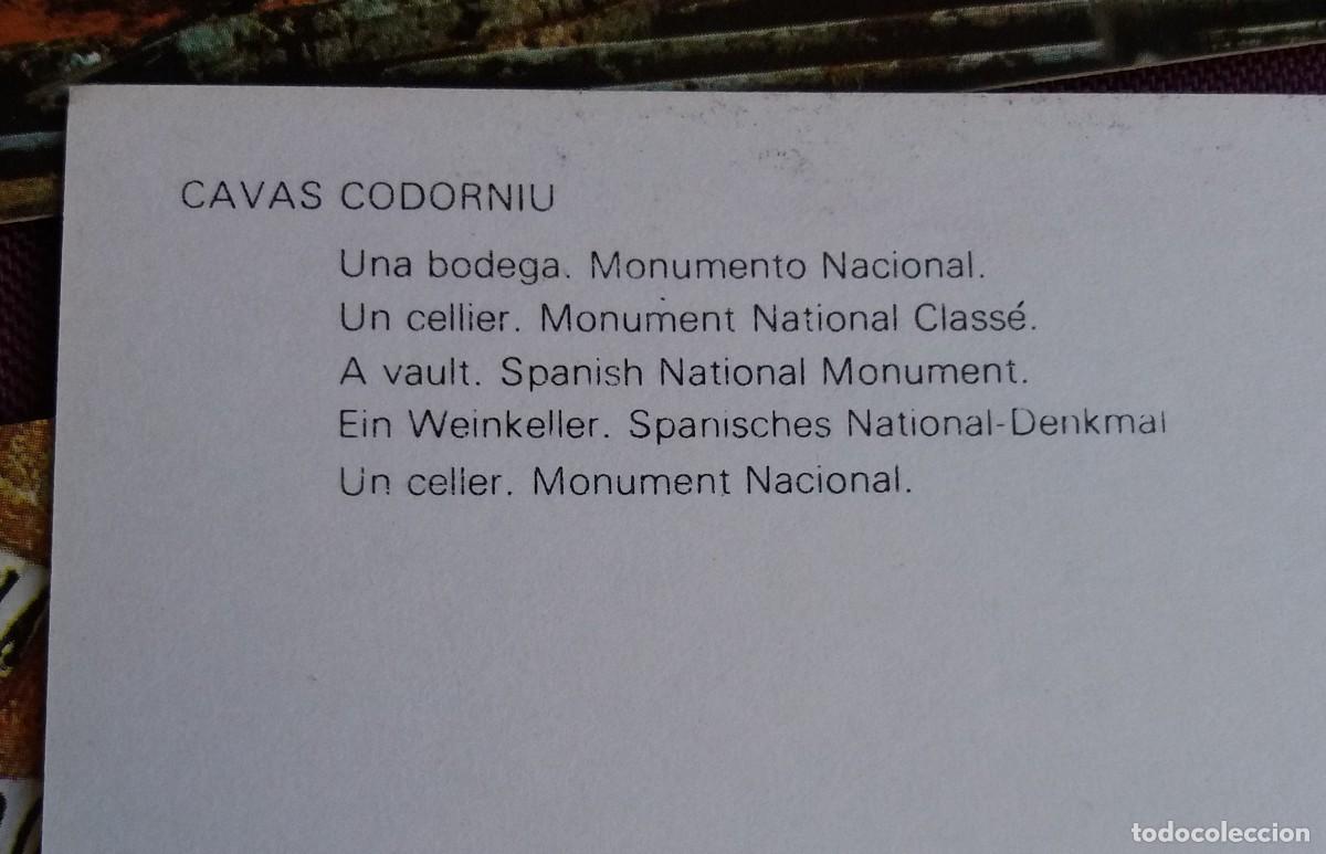 Postales: Conjunto de postales de las cavas Codorniu - Foto 7