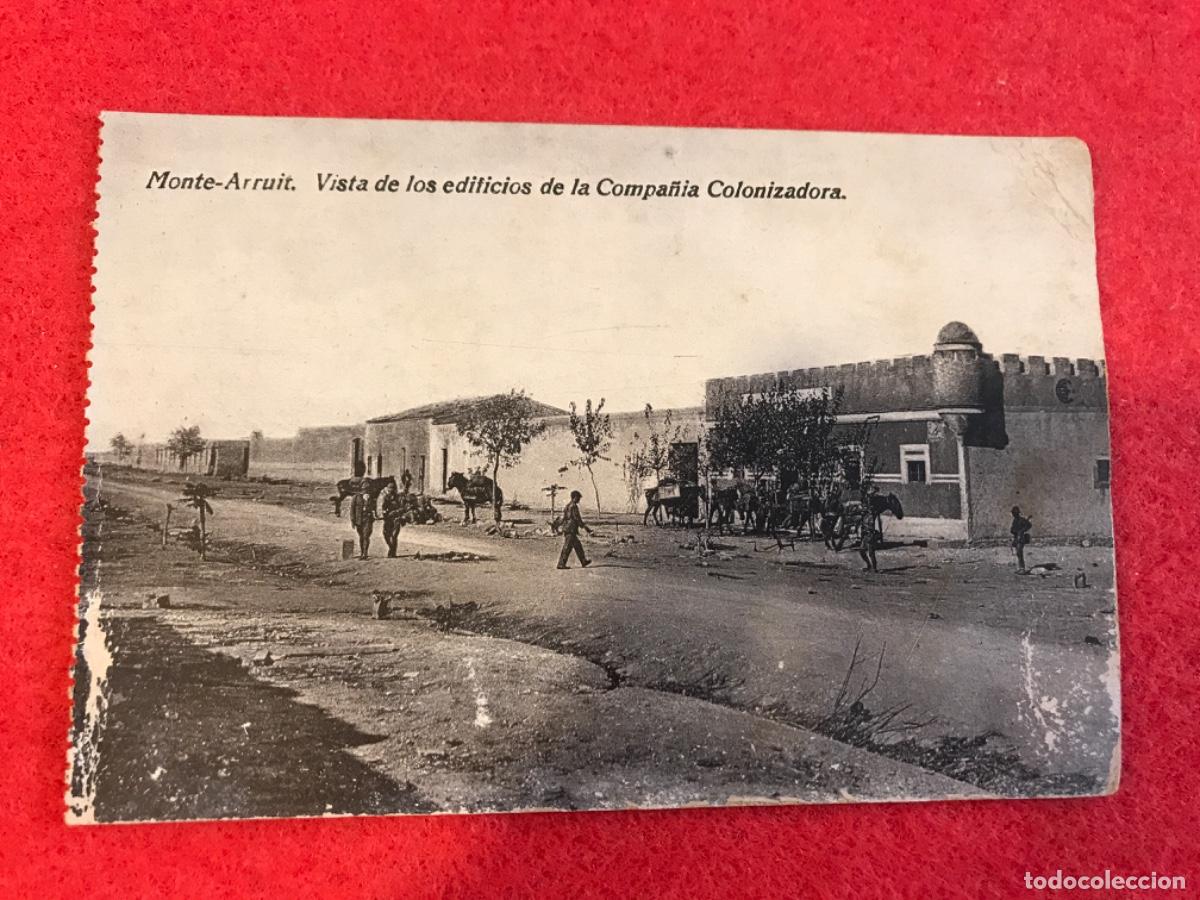Postales: POSTAL. MONTE-ARRUIT. VISTA DE LOS EDIFICIOS DE LA COMPA&Ntilde;&Iacute;A COLONIZADORA. ED. BOIX. NO ESCRITA - Foto 1