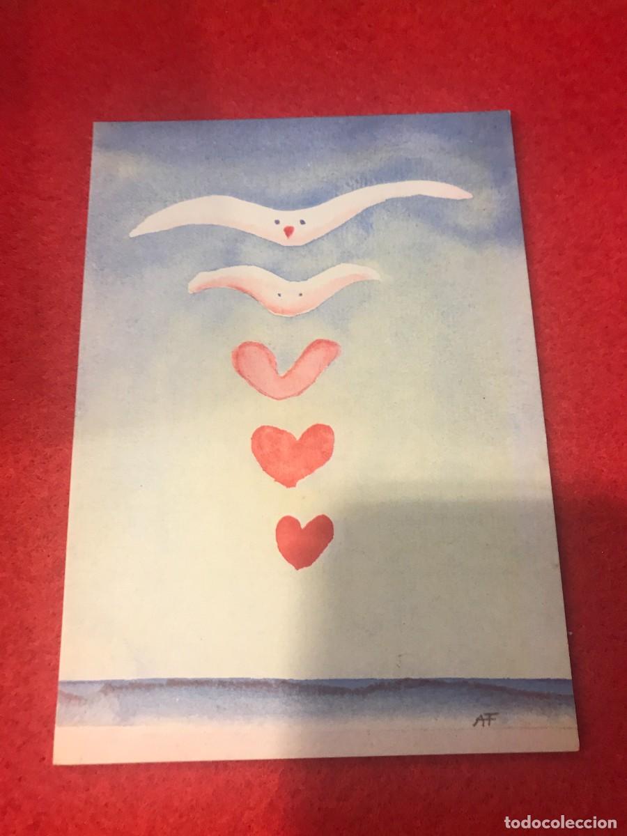 Cartes Postales: POSTAL. ANDR&Eacute; FRAN&Ccedil;OIS, COEUR VOLANT-FLYING HEART... 1979. 14,5 X 10CM