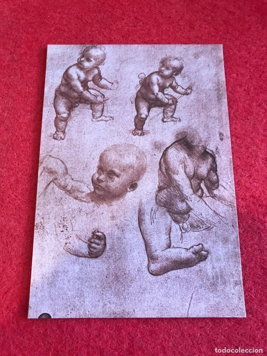 Postales: POSTAL. LEONARDO DA VINCI. STUDIO DI BIMBI. 15X10 CM - Foto 1