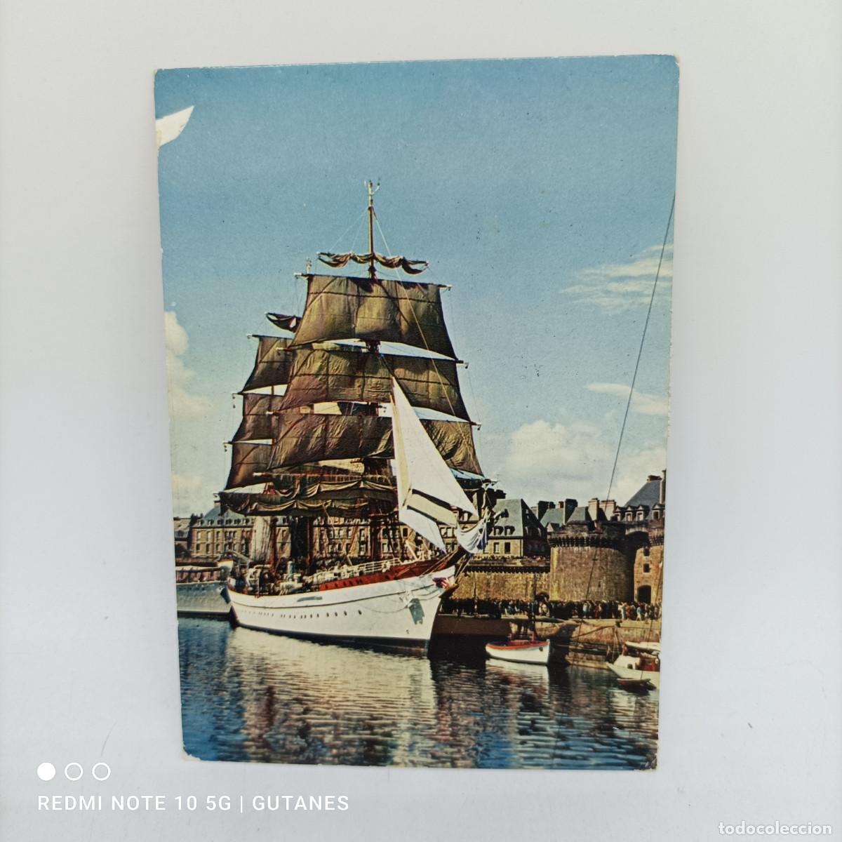 Postcards: POSTAL-GRAN VELERO- SAIN MALO