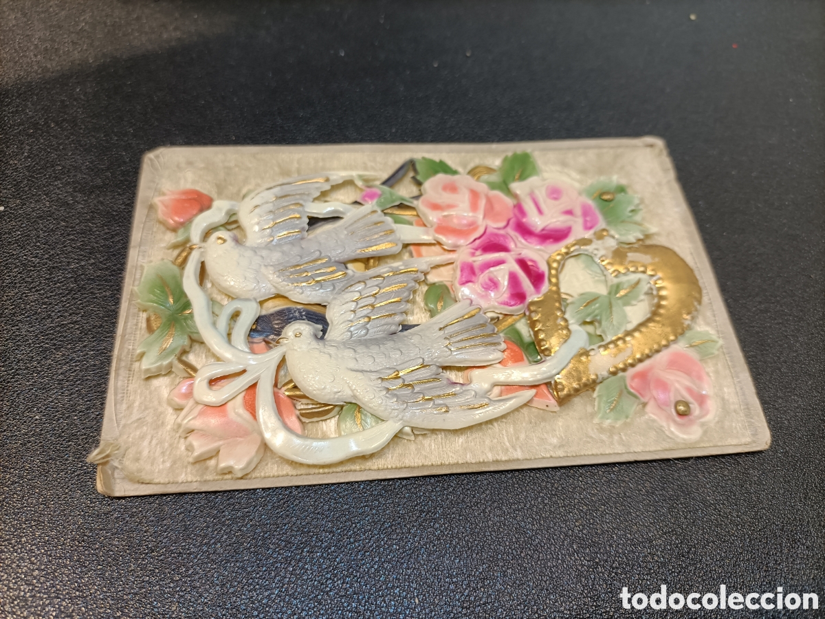 Postales: Tarjeta postal con figuras en relieve, 1910. - Foto 1