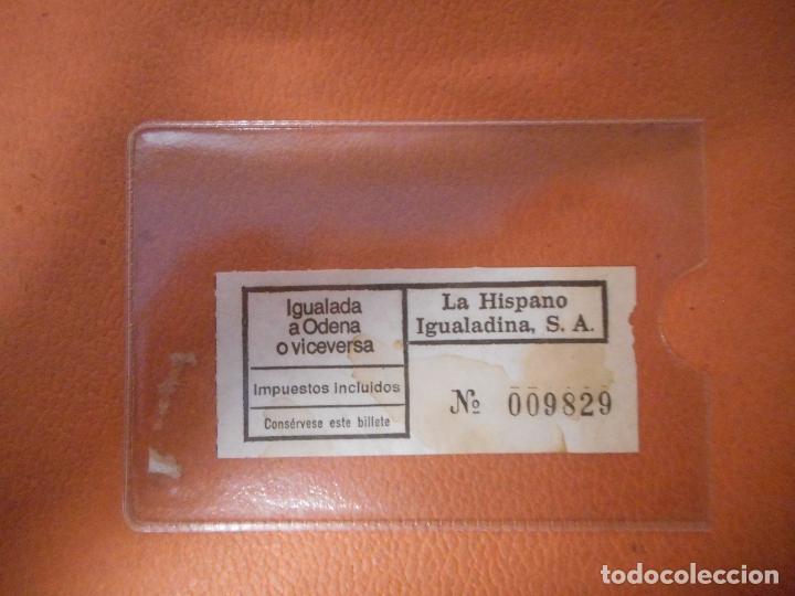Postales: BILLETE. IGUALADA A ODENA O VICEVERSA.. - Foto 1