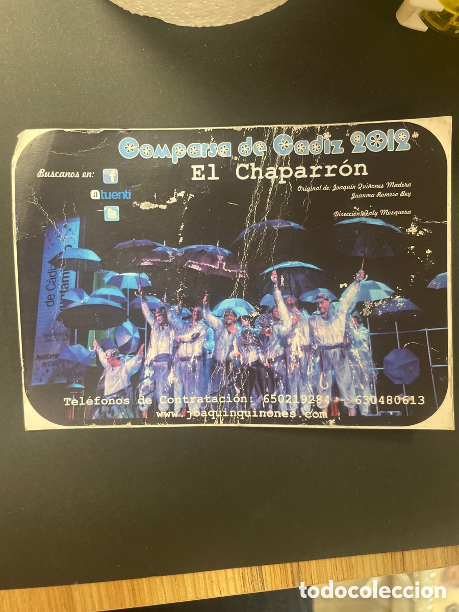 Postales: Carnaval, C&aacute;diz, 2012, postal El Chaparr&oacute;n de Qui&ntilde;ones - Foto 1