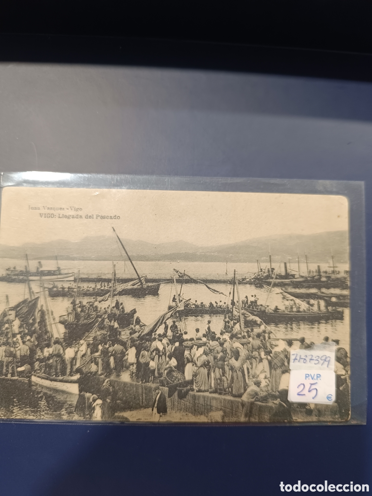 Postales: Postal de Vigo - llegada del pescado - Foto 1
