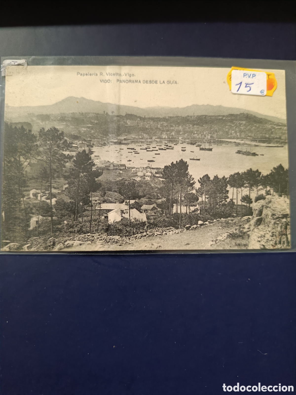 Postales: Postal de Vigo - panorama desde la gu&iacute;a - Foto 1