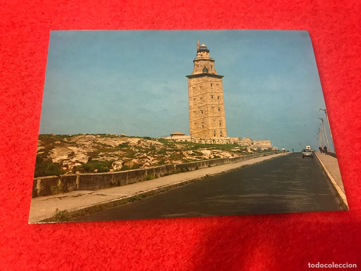 Postales: POSTAL. CORU&Ntilde;A. TORRE DE H&Eacute;RCULES. ESCRITA - Foto 1