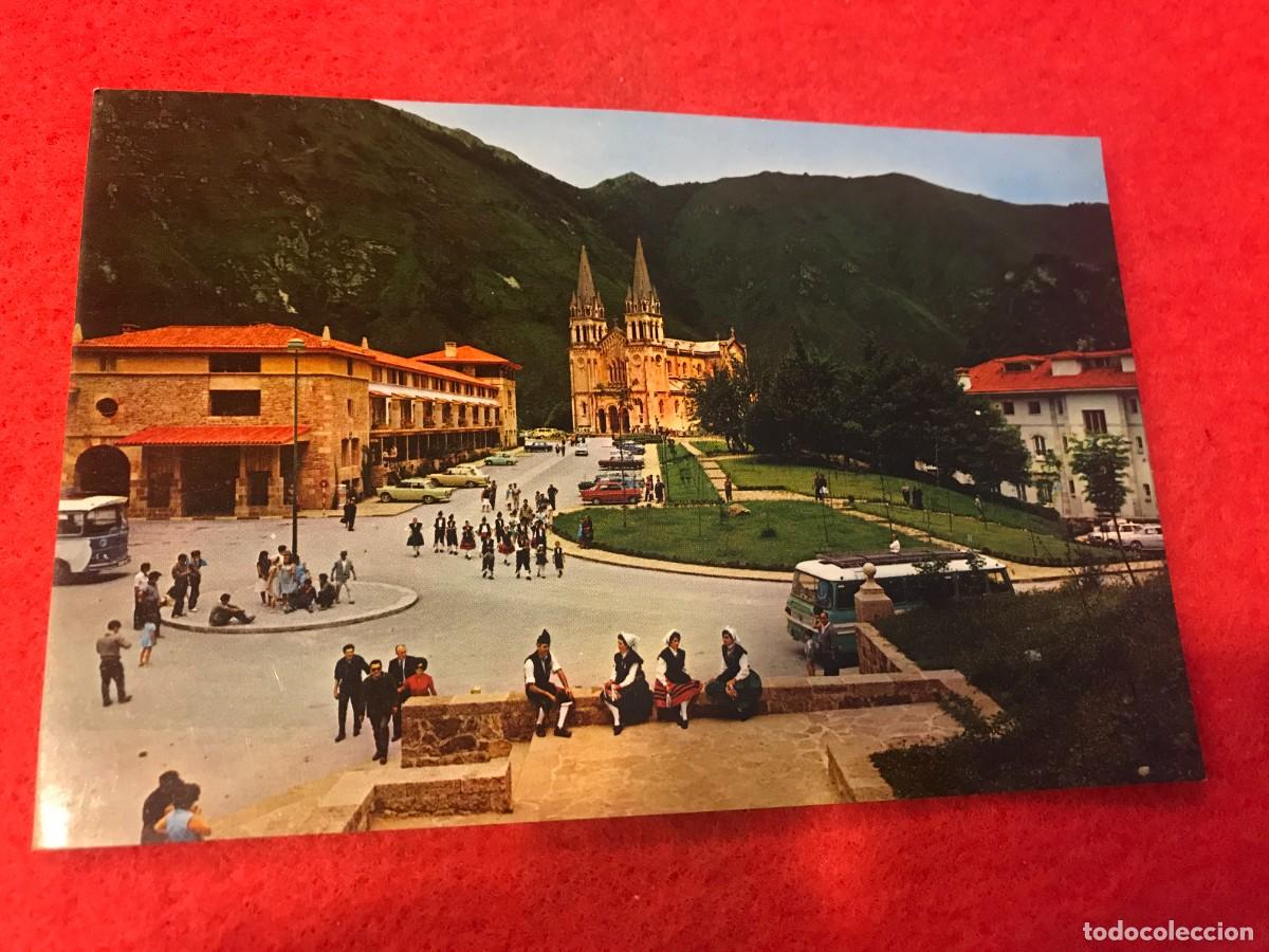 Cartes Postales: POSTAL. COVADONGA. HOSPEDER&Iacute;A Y BASILICA. POSTAL ESCRITA