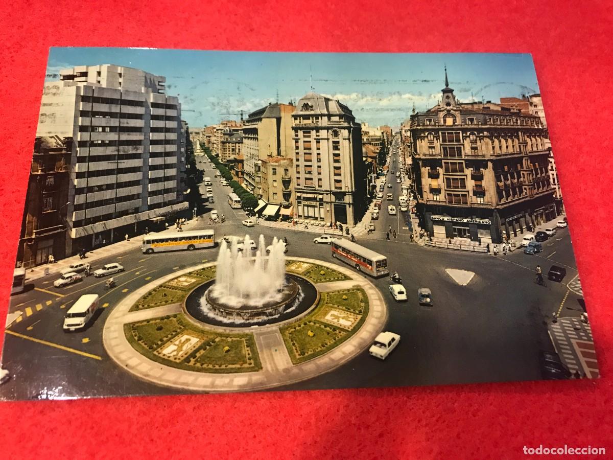 Postales: POSTAL. LE&Oacute;N. GLORIETA DE STO. DOMINGO. POSTAL ESCRITA - Foto 1