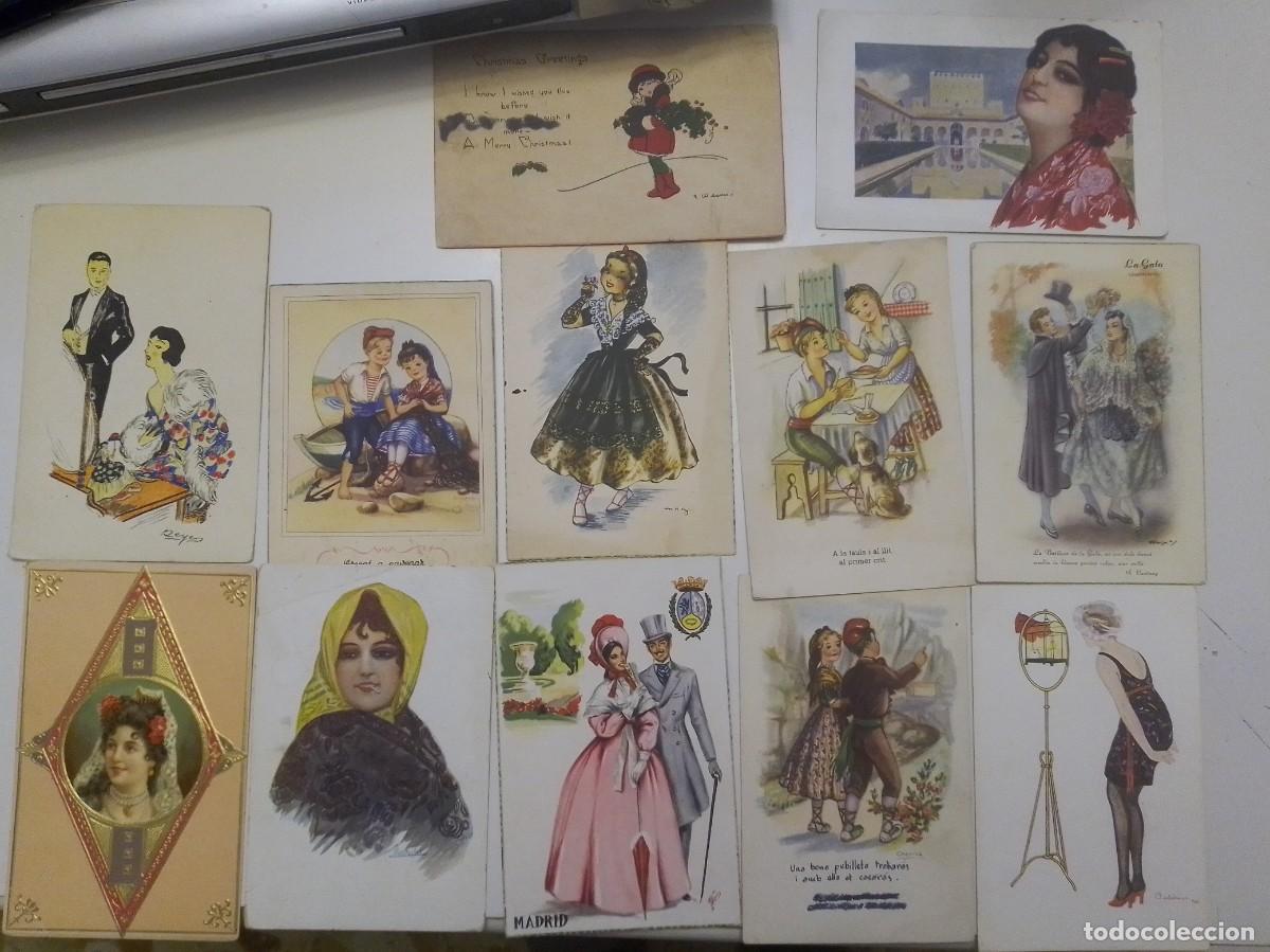 Postales: Lote antiguas postales - Foto 1