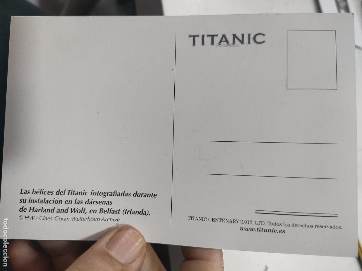 Postales: Postal TITANIC Las H&eacute;lices del Titanic SC - Foto 2