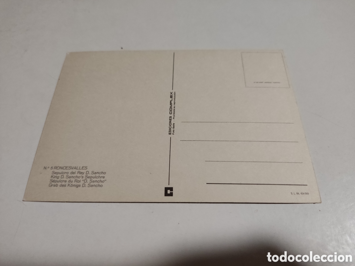 Postales: Postal Roncesvalles sepulcro - Foto 2