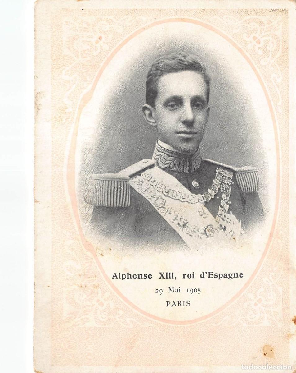 Postales: Postal ALFONSO XIII, Paris - Foto 1