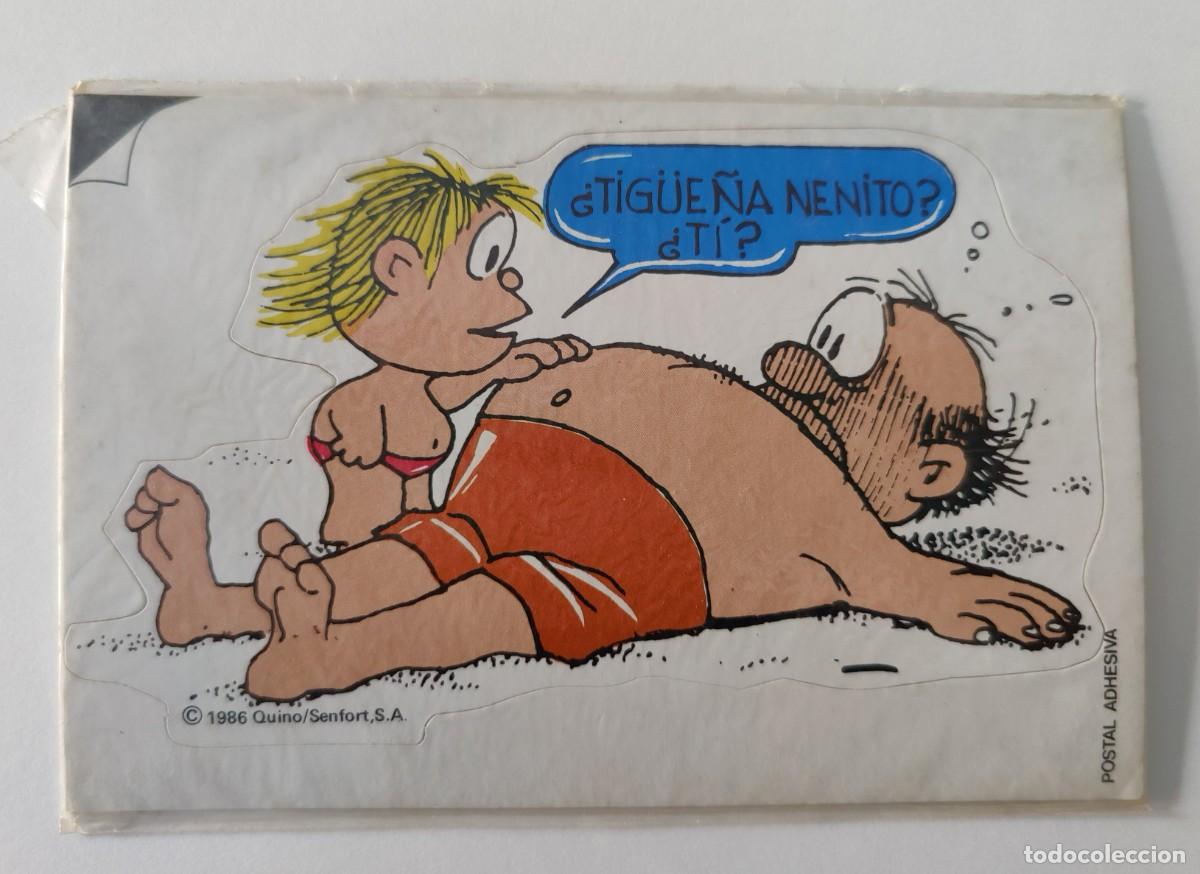 Postales: Postal Adhesiva Mafalda - Foto 3