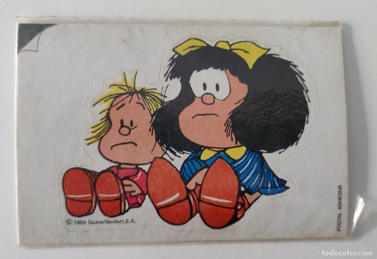 Postales: Postal Adhesiva Mafalda - Foto 1