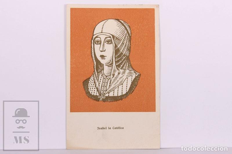 Postkarten: Postal Representaci&oacute;n Isabel la Cat&oacute;lica - Ediciones Gomis 1966 - 9,2 x 14,5 cm