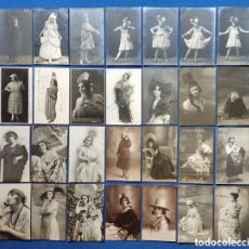 Postales: CUPLÉ CUPLETISTAS ARTISTAS VARIEDADES POSTAL FOTOGRÁFICA LOTE 28 FIRMADAS C. 1920