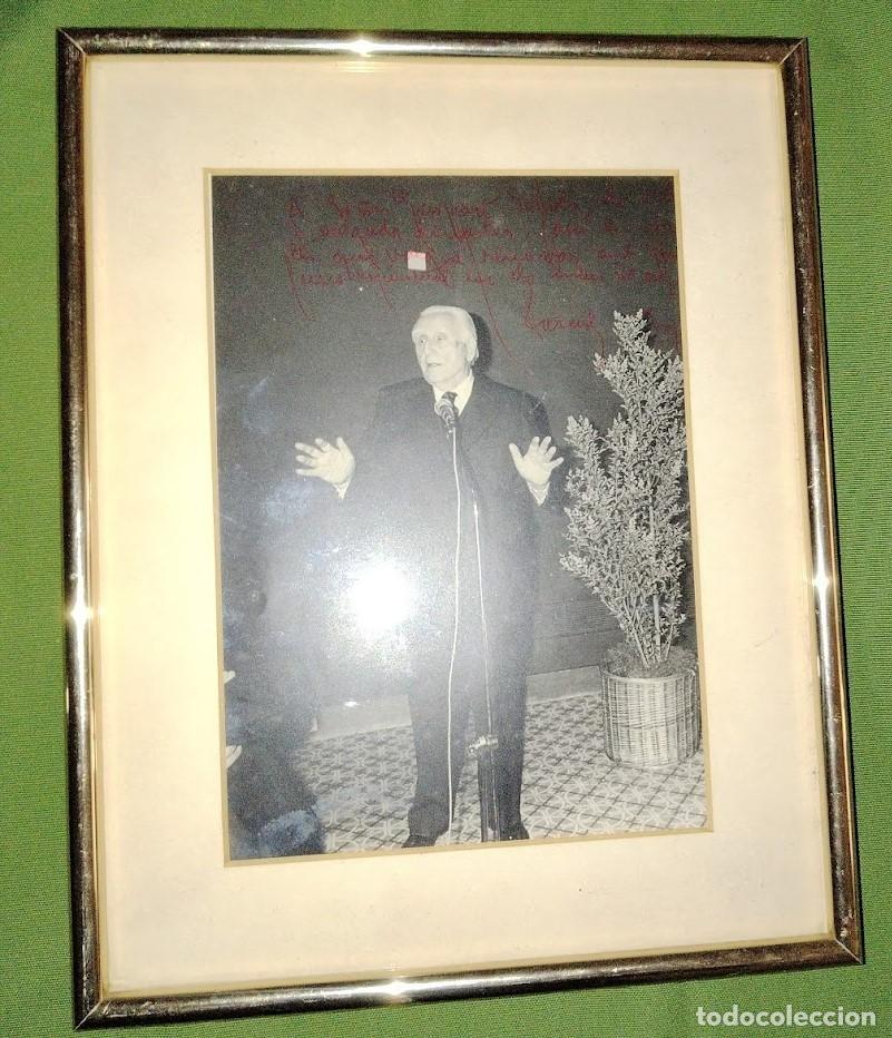 Postales: FOTO ENMARCADA Y DEDICADA DE D. JOSE M&ordf; DE PORCIOLES COLOMER, ALCALDE DE BARCELONA