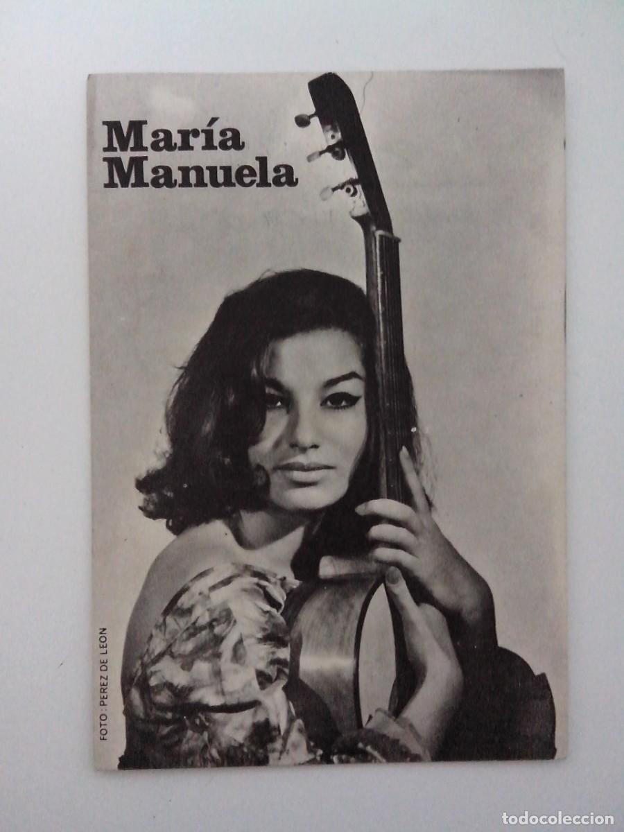 Postales: FOTO POSTAL MARIA MANUELA DISCOS TEMPO S.A. - Foto 1