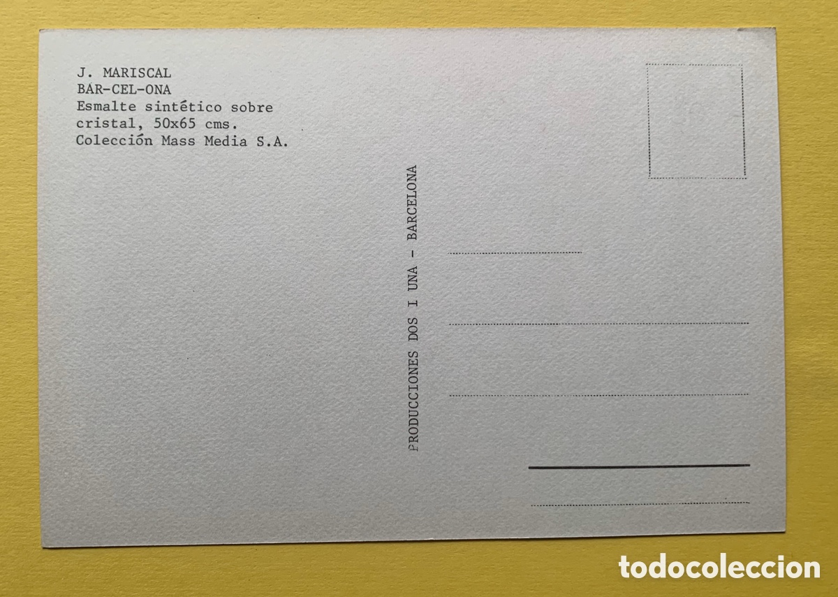 Postales: JAVIER MARISCAL Postal Bar-Cel-Ona - Foto 2