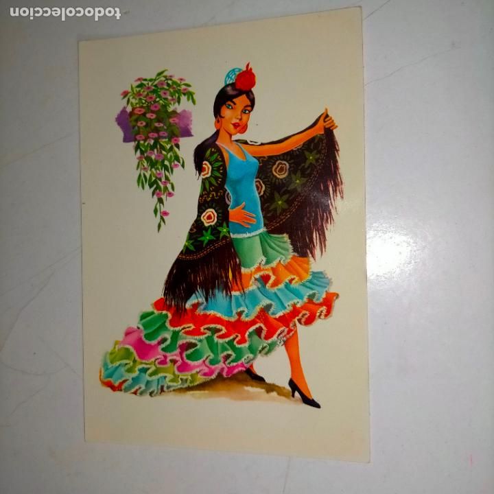 Postkarten: HAGA SU OFERTA .... Antigua postal - TRAJE TIPICO ESPA&Ntilde;A