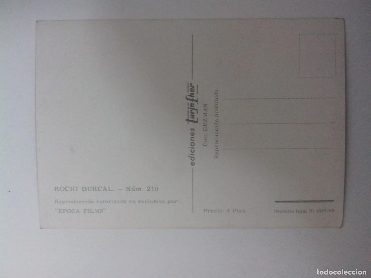 Postales: FOTO POSTAL ROCIO DURCAL EDC. TARJEFHER - Foto 2