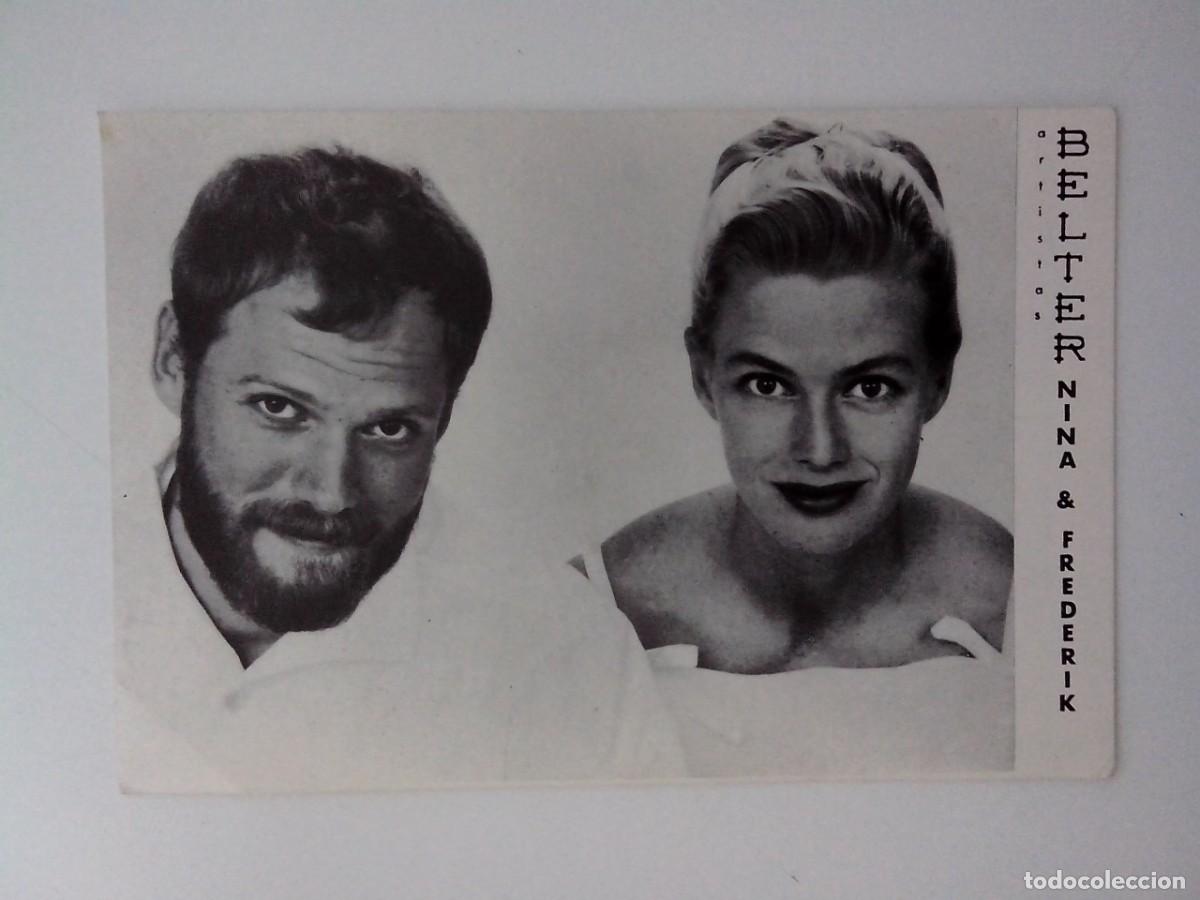 Postais: FOTO POSTAL DISCOS BELTER NINA & FREDERIK