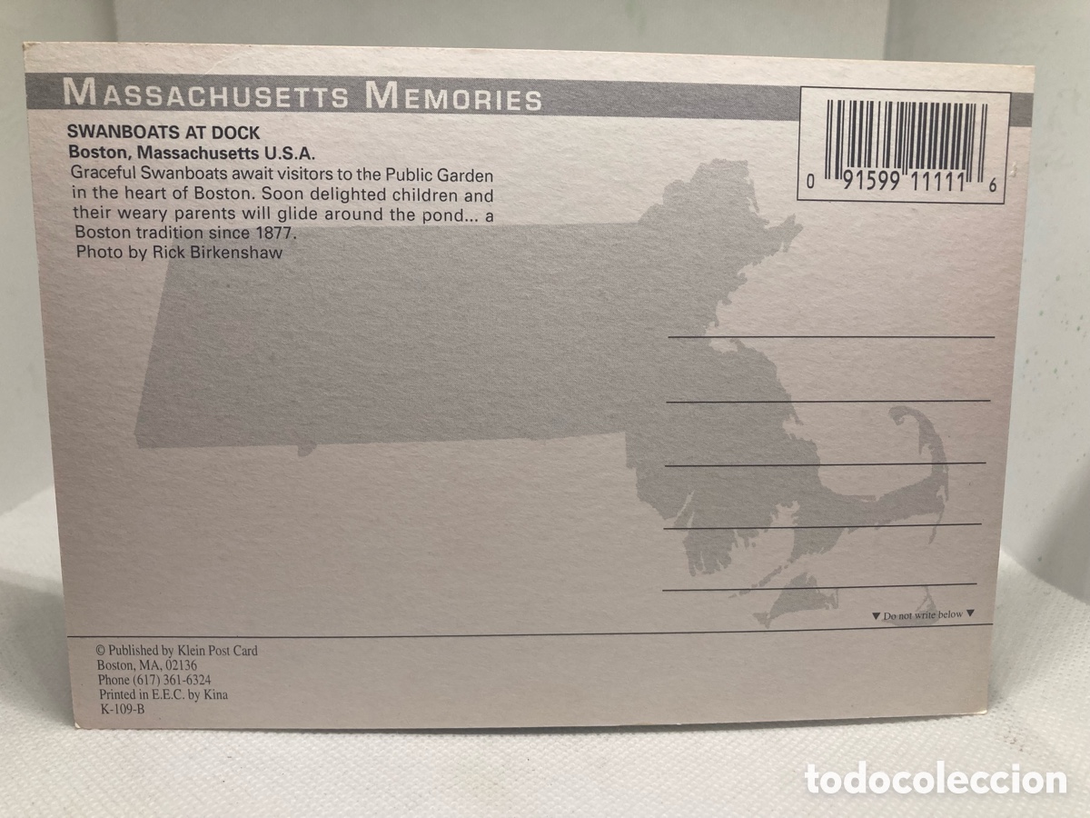 Postales: POSTAL BOSTON NUEVA 1986 - Foto 2