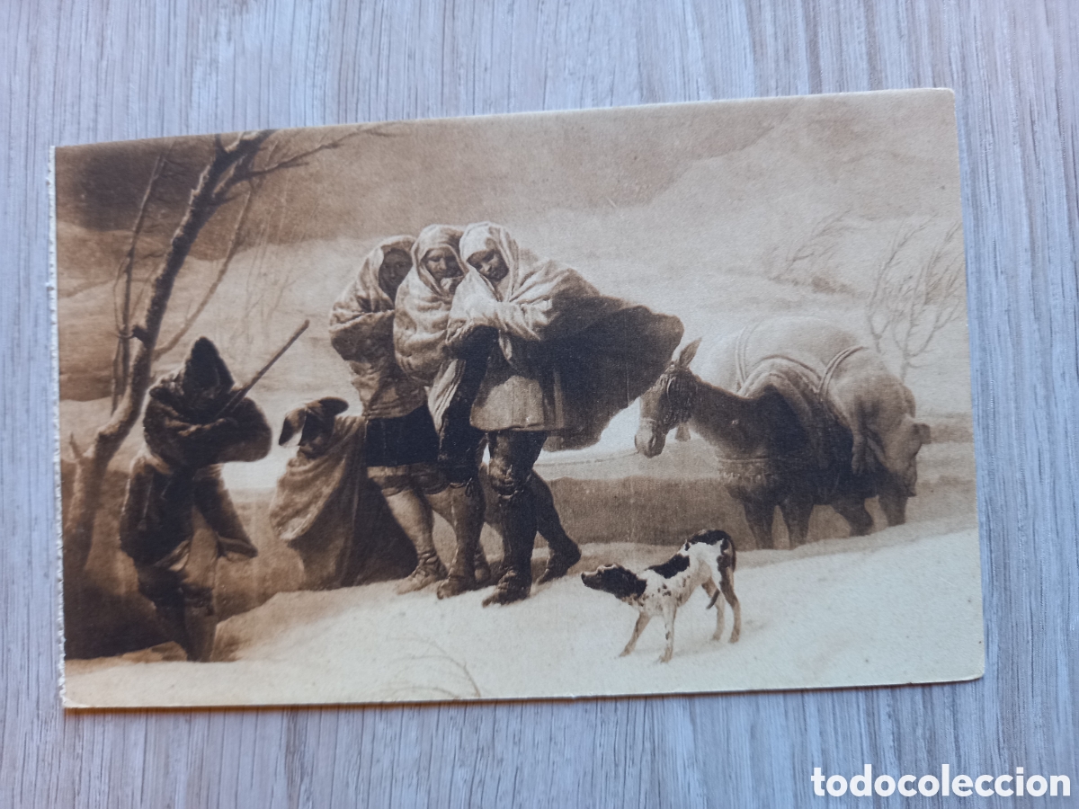 Postales: ANTIGUA POSTAL MUSEO DEL PRADO LA NEVADA GOYA - Foto 1