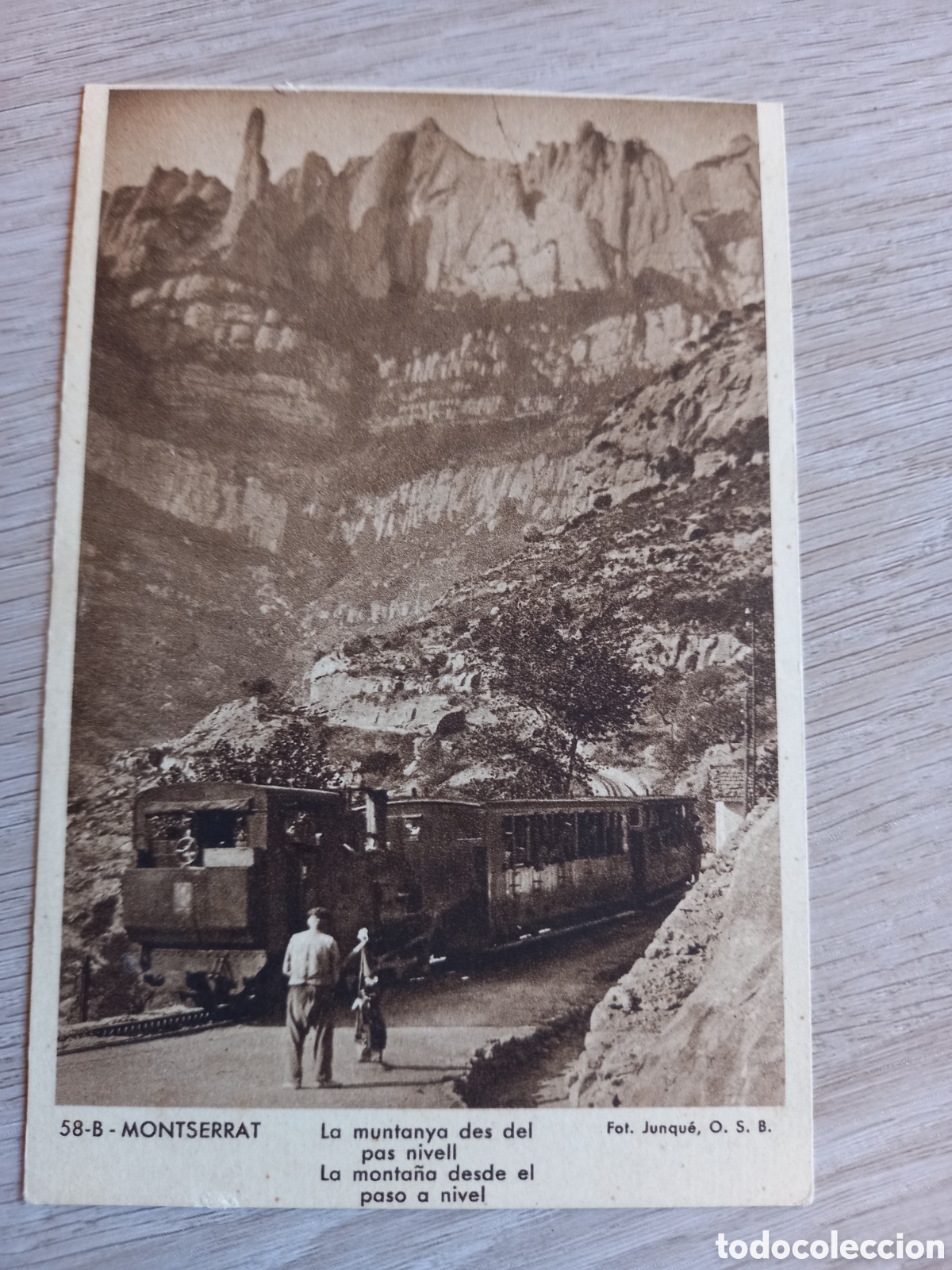 Postales: ANTIGUA POSTAL MONTSERRAT LA MUNTANYA DESDE EL PAS NIVELL