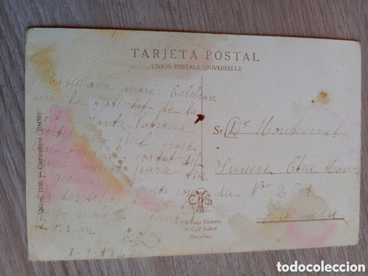 Postales: ANTIGUA POSTAL TEMTACIO NI&Ntilde;O CATALAN - Foto 2