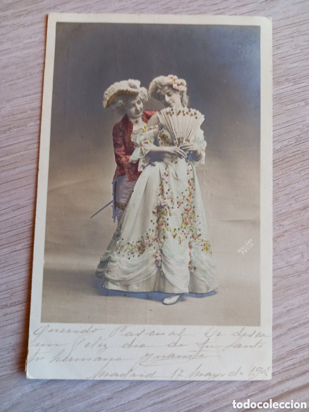 Postales: ANTIGUA POSTAL DEL 1902 PAREJA DE LA BURGUESIA