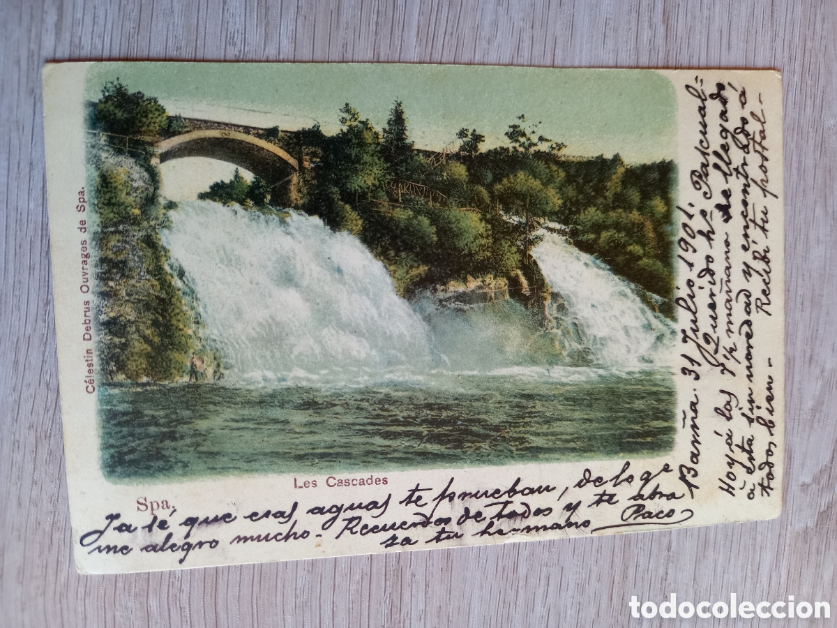Postales: ANTIGUA POSTAL LES CASCADES 1901 - Foto 1