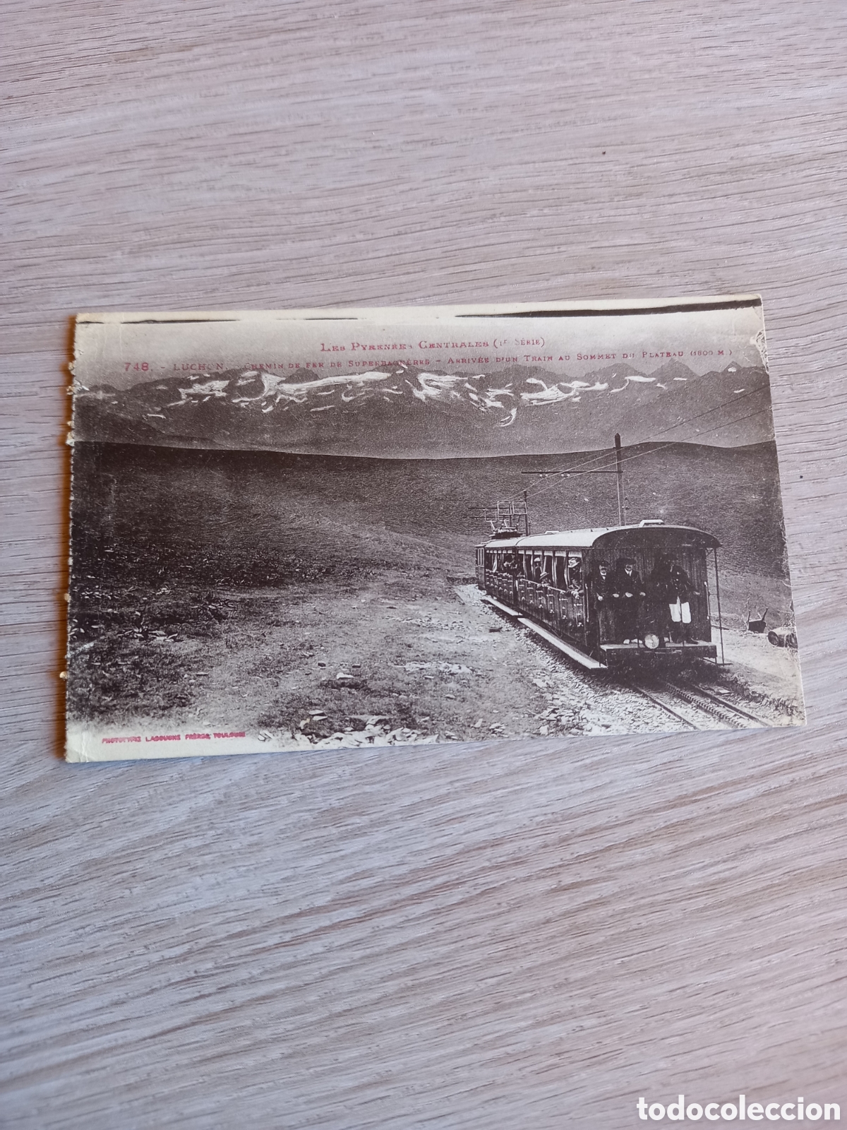 Postales: ANTIGUA POSTAL PIRYNEE CENTRALES TREN FERROCARRIL